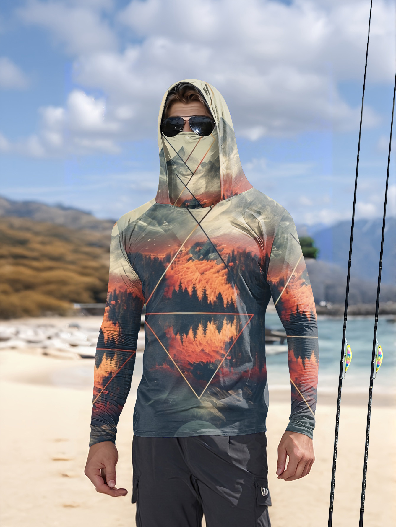 Outdoor Sports Leisure - Camisa Masculina de Manga Longa Mais