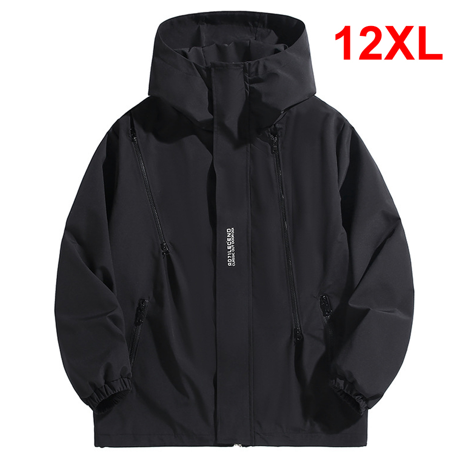 Outdoor Sport Waterproof Jacket - 10xl 12xl plus size blusão masculino