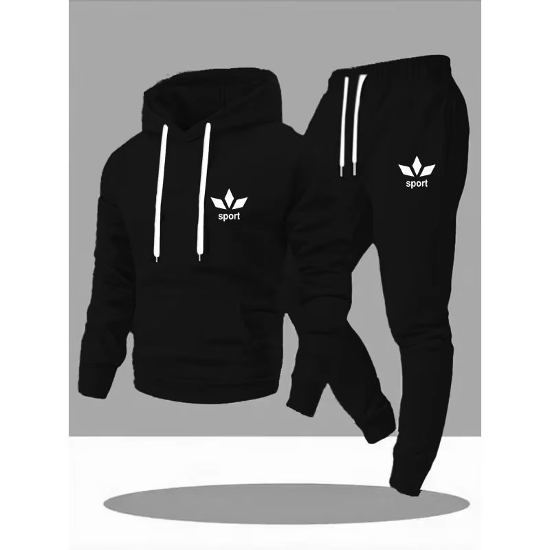 Outdoor Sports Leisure - Conjunto Masculino 2026: Moletom Esportivo Casual