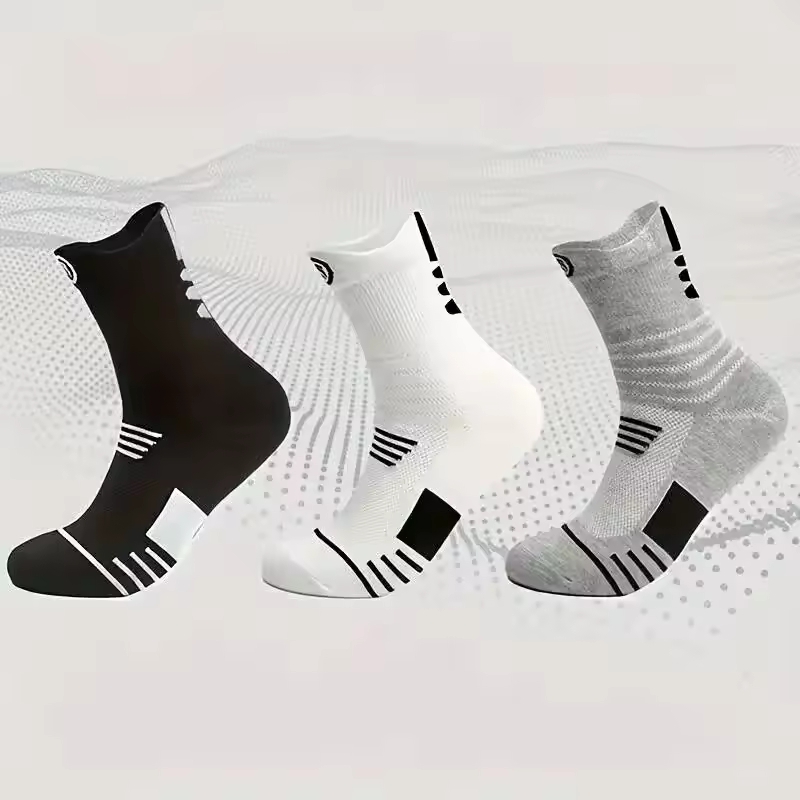 Outdoor Sport Hose - 3 pares de meias esportivas masculinas