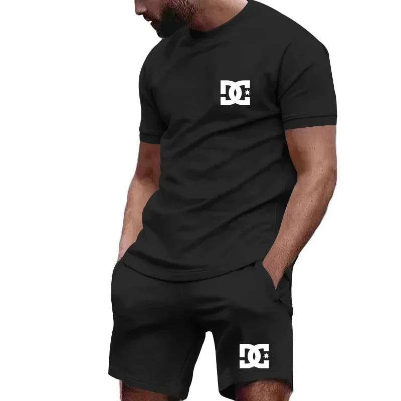Outdoor Sports Leisure - Conjunto de verão masculino com camiseta