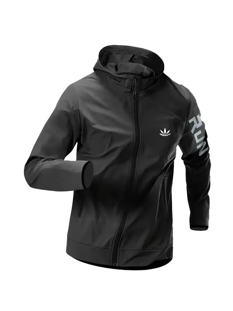 Outdoor Sport Waterproof Jacket - Jaqueta corta-vento masculina com capuz, à