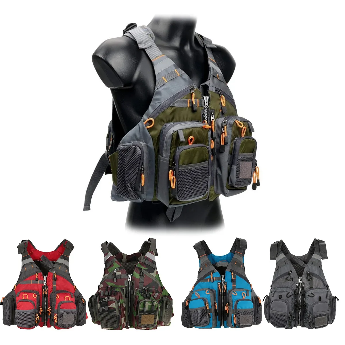 Colete De Pesca De Bolsos Múlt - Outdoor Sport Waterproof Jacket avaliação e preço
