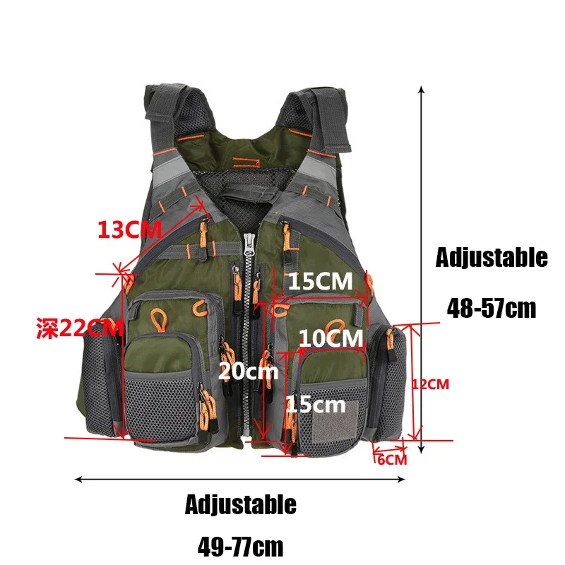 Colete De Pesca De Bolsos Múlt - Outdoor Sport Waterproof Jacket avaliação e preço