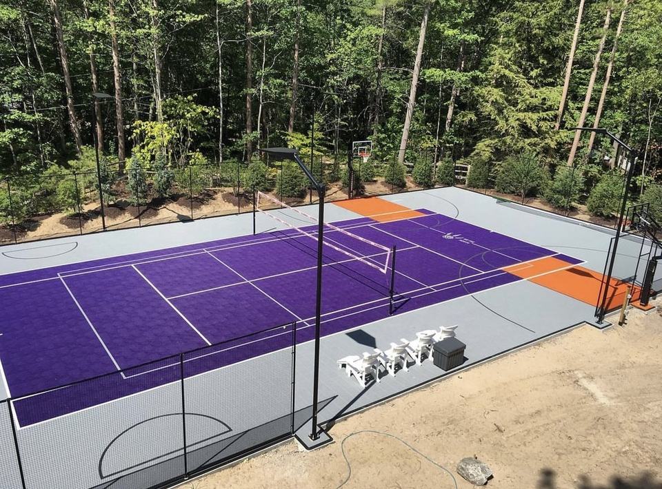Piso Interligado para Quadra d - Outdoor Sport Court Tiles avaliação e preço