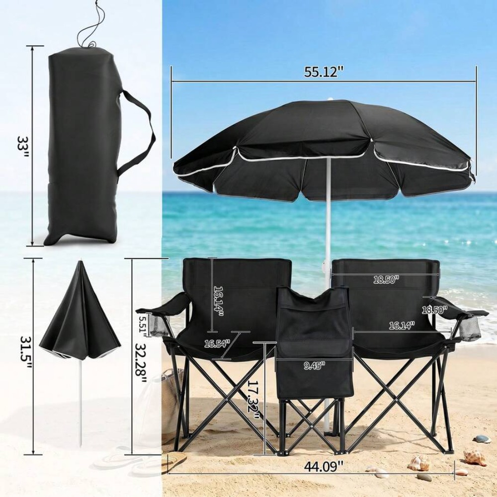 Cadeira de Pesca Dobrável XL c - Outdoor Sports Umbrella avaliação e preço