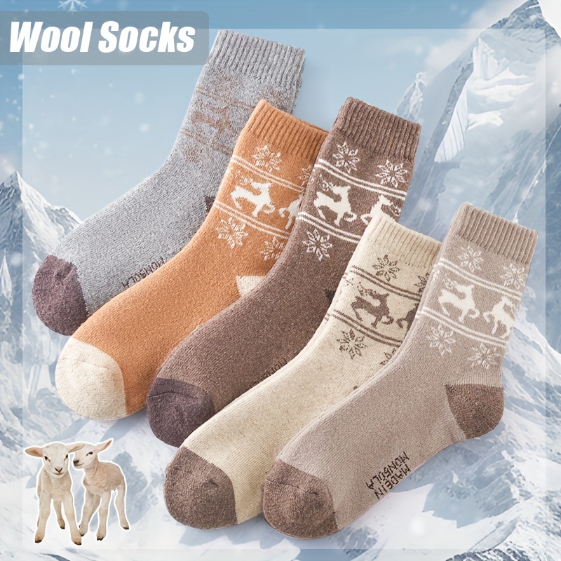 5 pares de inverno engrossar m - Outdoor Sport Hose avaliação e preço