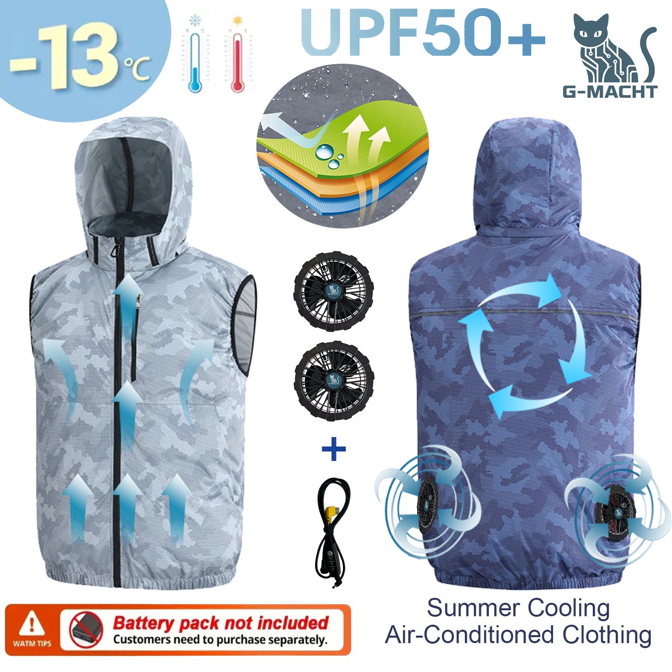 Ventilador de Verão 12V/5V par - Outdoor Sport Brand Jacket avaliação e preço